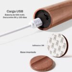 Lampara Pared Mesita Linterna Led Sensor Movimiento Usb Imán - Imagen 3