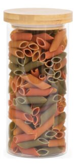 Frasco Hermetico Contenedor Vidrio Tapa Bambu Chico - Imagen 3