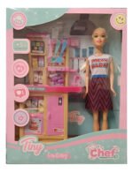 Juguete Muñeca 30cm Tiny Chef Cocinera Accesorios Babymovil - Imagen 7