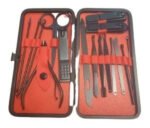 Kit Manicura Pedicura 16 Piezas C/estuche Ms Empujador Corta Cutículas