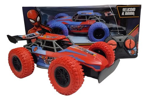 Juguete Auto Radio Control Remoto Spiderman Ruedas Goma