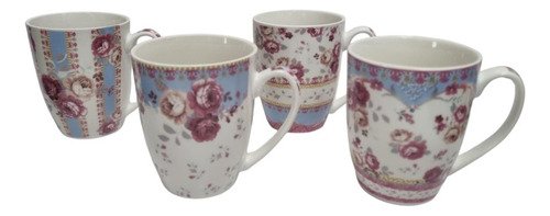 Combo Set X3 Taza Te Cafe Jarro Mug Cerámica Diseños 350cc