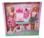 Muneca Tiny Fantasy Beauty Collection X 2 Art 53410 - Imagen 5