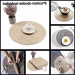 Manteles Individuales De Mesa Colores Rusticos 38cm Deco X6 - Imagen 9