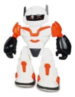 Juguete Robot A Pila Con Luces Y Sonido Gira 360° Escudo Color Naranja - Imagen 2