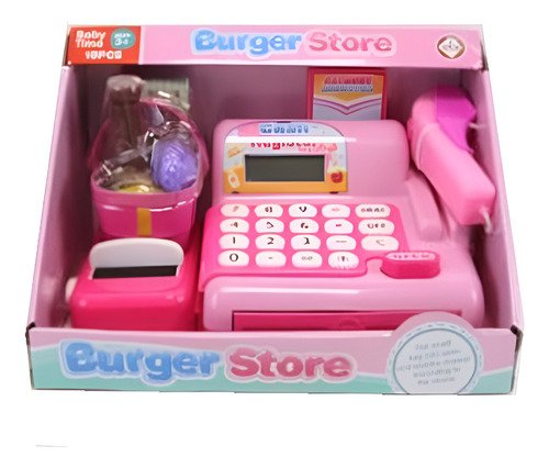 Juguete Para Niños Caja Registradora Comida Accesorios
