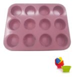 Molde Muffins Cupcake 12 Unidades + Pirotines De Silicona - Imagen 17