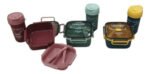 Set Lunchera Hermético Con Divisiones Vianda Escolar Vaso - Imagen 7