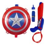 Juguete Mochila Pistola Lanza Agua Spiderman Cap America Color Cap. America
