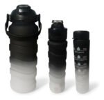 Set De 3 Botellas Deportiva Motivacional Medidor Gimnasio