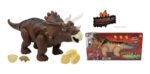 Juguete Dinosaurio Con Huevos Luz Sonido Movimiento 38 Cm