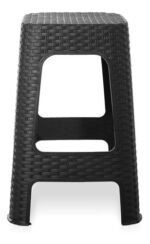 Banqueta Apilable Simil Ratan Plastico Banquitobabymovil - Imagen 3