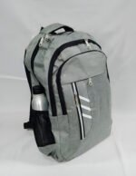 Mochila Clasica Estilo Escolar 46x31x14 Reforzada Urbana Color Gris Diseño De La Tela Liso - Imagen 3