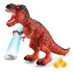 Juguete Dinosaurio Gigante Pone Huevo Luz Sonido Camina 50cm - Imagen 6