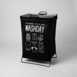 Canasto Organizador Ropa Sucia Plegable Cesto Estructura - Imagen 3