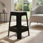 Banqueta Apilable Simil Ratan Plastico Banquitobabymovil