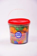 Bloques Didácticos 156 Piezas Balde Rodacross Ruedas 3+ Años Plástico - Imagen 2