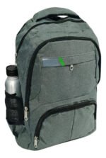 Mochila Clasica Estilo 48x33x15 Escolar Urbana Reforzada Color Gris Diseño De La Tela Liso - Imagen 2