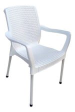 Silla Apilable Plastica Malbec Patas Aluminio Reforzada - Imagen 8