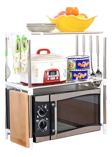 Rack Estante Organizador Microondas Multiusos Cocina Estante Blanco