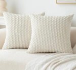 Funda Almohadon Entre Línea Felpa Nordico Decorativo 45x45cm - Imagen 2