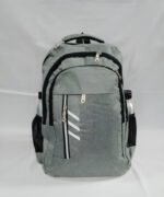 Mochila Clasica Estilo Escolar 46x31x14 Reforzada Urbana Color Gris Diseño De La Tela Liso - Imagen 2