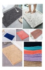 Alfombra Baño Antideslizante Rectangular Suave Shaggy 60x 40 - Imagen 43