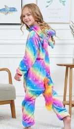 Pijama Nena Abrigado Enterito Disfraz Unicornio Suave - Imagen 6