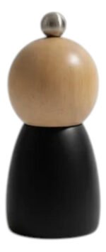 Molinillo Bicolor Madera Sal Pimienta Elegante 13 Cm