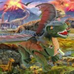 Juguete Dinosaurio 3 Cabezas Luz Sonido Camina Huevos 43 Cm - Imagen 14