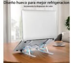 Soporte Base Notebook Universal Hasta 18 Aluminio Ergonomico Color Plateado Master Sale - Imagen 6