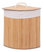 Cesto Canasto Ropa Laundry Bambú Bamboo Esquina Esquinero