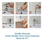 Canilla Griferia Monocomando Cuello Largo Cocina Color Plateado - Imagen 7