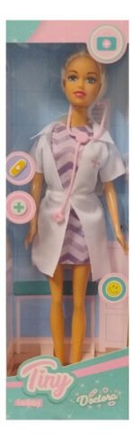 Juguete Muñeca 30cm Articulada Tiny Doctora Pediatra Nena - Imagen 2