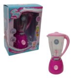 Licuadora Mágica Tiny Home Juguete Con Luz Y Movimiento Realista Rosa Chicle 17cm - Imagen 3