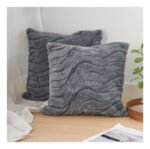 Funda Almohadon Entre Línea Felpa Nordico Decorativo 45x45cm - Imagen 7