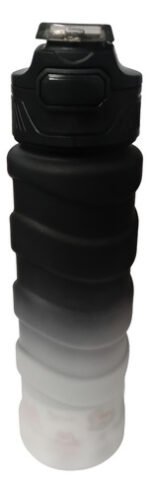 Set De 3 Botellas Deportiva Motivacional Medidor Gimnasio Color Negro - Imagen 5