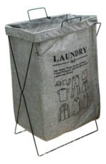 Canasto Organizador Ropa Sucia Plegable Cesto Estructura - Imagen 5