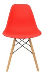 Silla Comedor Unidades Eames Eiffel Reforzada Pata Madera - Imagen 4