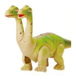 Juguete Dinosaurio 2 Cabezas Luz Sonido Camina Huevos 40 Cm - Imagen 12