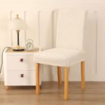 Funda Cubre Silla Elastizada Texturizada City Blanco Premium - Imagen 9