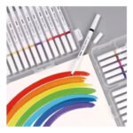 Marcadores X24 Fibrones Resaltadores Doble Punta Con Estuche - Imagen 4