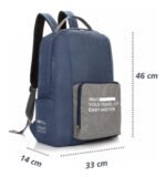 Mochila Bolso Convertible Plegable Viaje Liviana Reforzada - Imagen 17