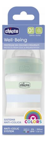 Mamadera Chicco Well-being Colors 150ml 0m+ Verde 2861121037 - Imagen 3