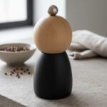 Molinillo Bicolor Madera Sal Pimienta Elegante 13 Cm - Imagen 3