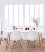 Silla Comedor Unidades Eames Eiffel Reforzada Pata Madera - Imagen 12