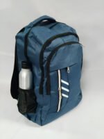 Mochila Clasica Estilo Escolar 46x31x14 Reforzada Urbana Color Azul Diseño De La Tela Liso - Imagen 4