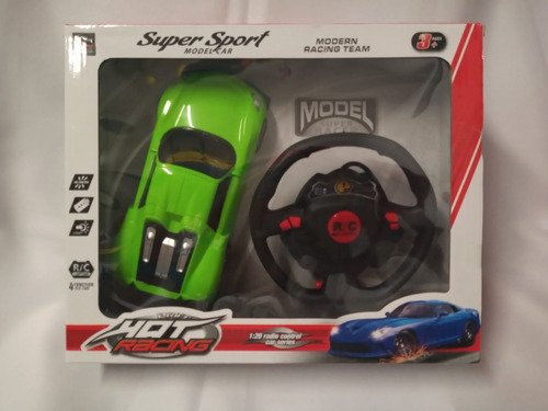 Auto Juguete A Control Remoto Hot Racing 1:20 Babymovil Color Verde