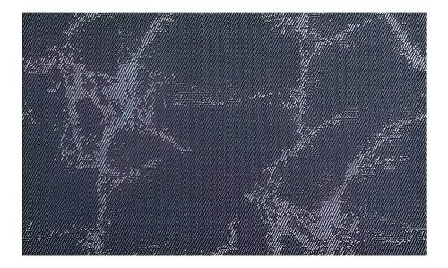 Set X6 Individuales De Mesa Tejido 30x45 Premium Babymovil Color Marmol Negro