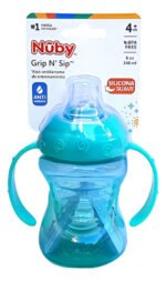 Vaso C/ Manijas P/ Bebe Nuby Antiderrame 9866 4m+ Babymovil - Imagen 4